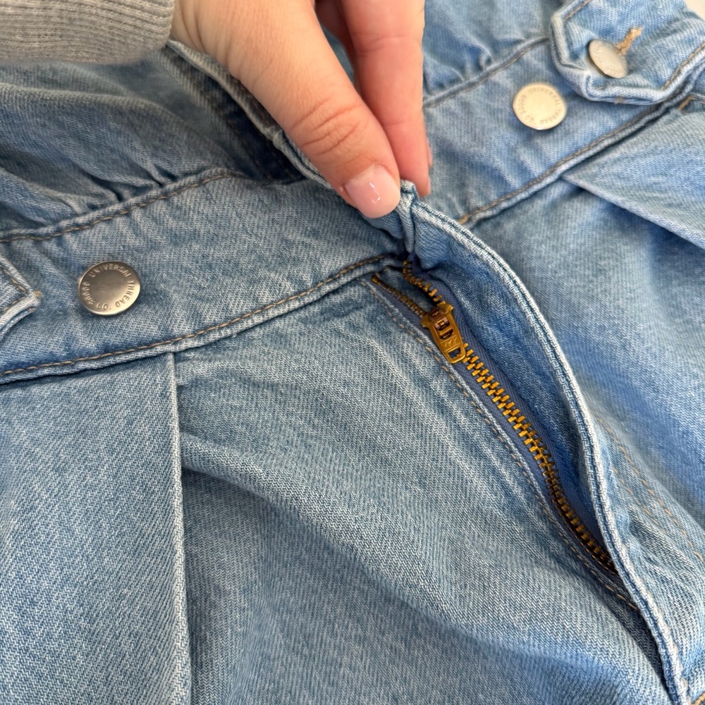 Universal Thread Denim Romper Utility Button Front Size 4 - Picture 13 of 13